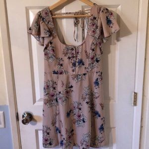 Pink Floral Dress